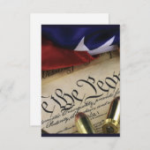 Carte De Remerciements Déclaration d'indépendance (Devant / Derrière)