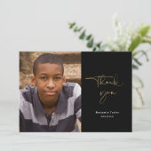 Carte de remerciements décontracté de graduation d (Debout devant)