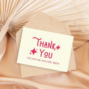 Carte De Remerciements Décontracté Moderne Rien de fantaisie Juste Amour 