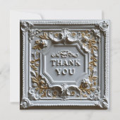 Carte De Remerciements décoratif, orné et texturé (Dos)