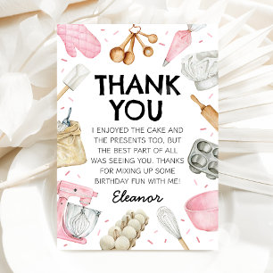 Carte De Remerciements Décoration de la pâtisserie