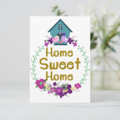 Carte De Remerciements Décoration de maison Maisons Sucrées (Debout devant)