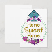 Carte De Remerciements Décoration de maison Maisons Sucrées (Devant / Derrière)