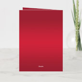 Carte De Remerciements Décoration rouge rubis 25e anniversaire (Dos)