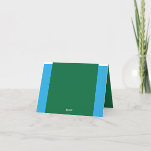 Carte De Remerciements Découvrez le mélange parfait de vert, azur, aqua,