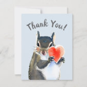 carte de remerciements d'écureuil forestier (Devant)