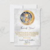 Carte De Remerciements Deer Twinkle Twinkle Little Star Baby shower (Devant)