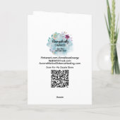 Carte De Remerciements *~* Déesse SC4 Vide cristal (Dos)