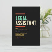 Carte De Remerciements Définition d'assistant juridique (Debout devant)