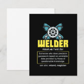 Carte De Remerciements Définition du soudeur (Devant / Derrière)