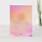 Carte De Remerciements Dégradé rose du lever du soleil Rayon esthétique P (Dos)