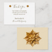 Carte de remerciements d'élégance à la décoration (Devant / Derrière)