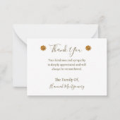 Carte de remerciements d'élégance à la décoration (Devant)