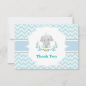 Carte de remerciements d'éléphant de bébé (Devant)
