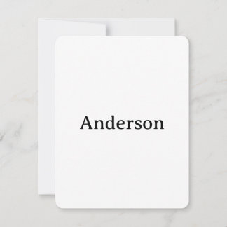 Carte De Remerciements Delete Text Replace Own Design 4.25"x5.5" Rounded