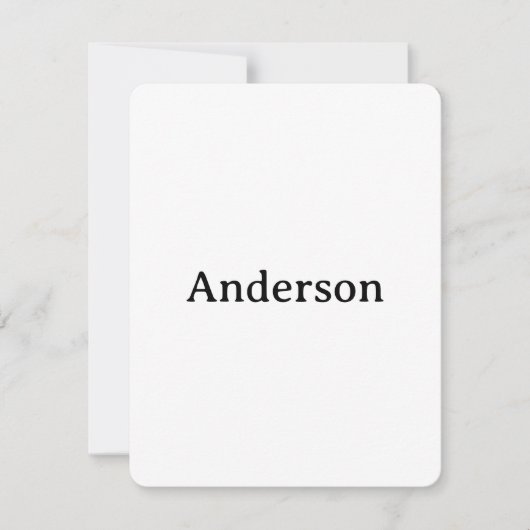 Carte De Remerciements Delete Text Replace Own Design 4.25"x5.5" Rounded (Devant)
