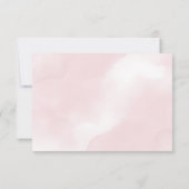 Carte De Remerciements Demande de Baby shower de petite fille Fleur sauva (Dos)