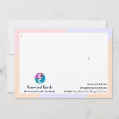 Carte De Remerciements Démence (Dos)