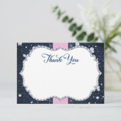 Carte De Remerciements Denim & Diamonds (Debout devant)