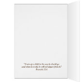 Carte de remerciements d'enseignant du dimanche (Intérieur (Gauche))