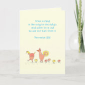 Carte de remerciements d'enseignant du dimanche (Devant)