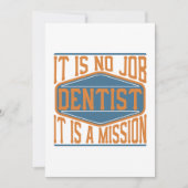 Carte De Remerciements Dentiste - ce n'est aucun travail, il est une (Devant)