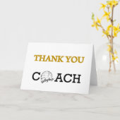 Carte de remerciements d'entraîneurs de volley-bal (Fleur jaune)