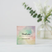 Carte de remerciements d'entreprise du dégradé de  (Debout devant)