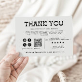 Carte de remerciements d'entreprise imprimable