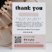Carte de remerciements d'entreprise imprimable