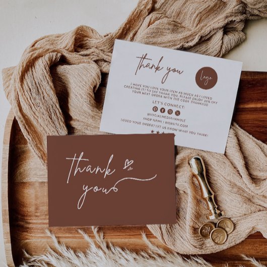 Carte de remerciements d'entreprise imprimable