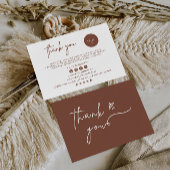 Carte de remerciements d'entreprise imprimable