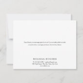 Carte de remerciements d'entreprise minimaliste mo (Dos)