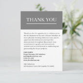 Carte de remerciements d'entreprise personnalisé (Debout devant)