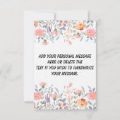 Carte de remerciements d'entreprise personnalisée (Dos)