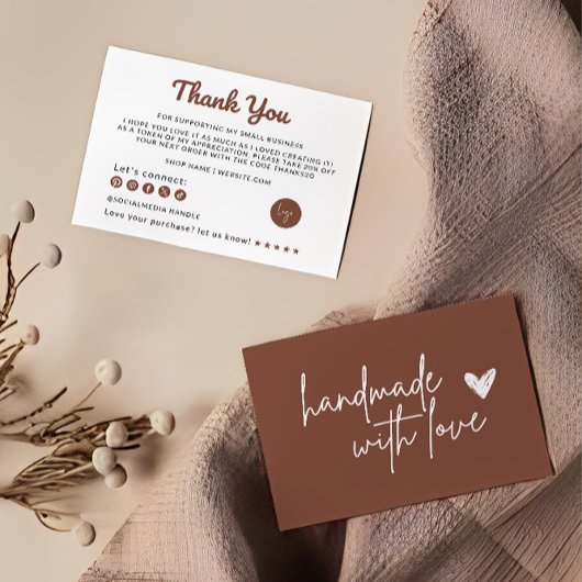 Carte de remerciements d'entreprise rétro