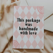 Carte de remerciements d'entreprise rétro