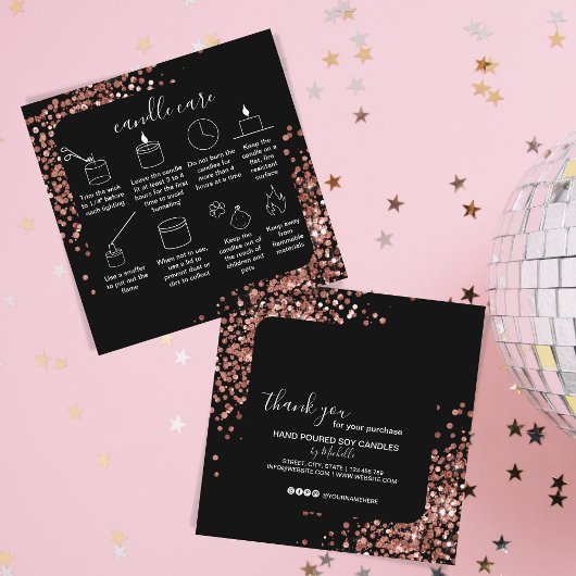 Carte de remerciements d'entretien des bougies Ajo