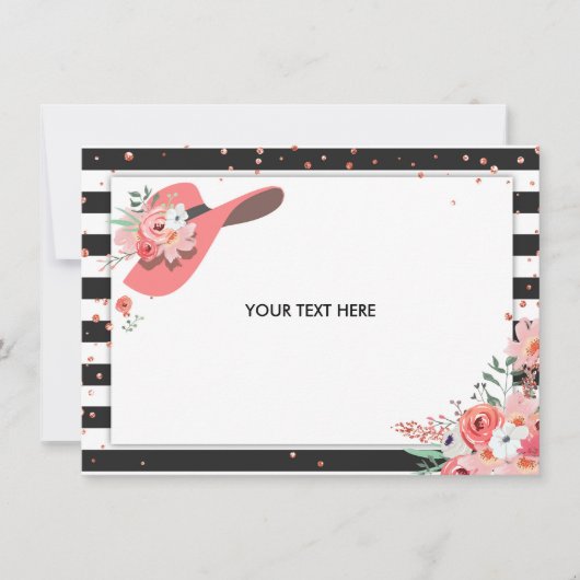 Carte de remerciements Derby Fête des mariées Port (Devant)