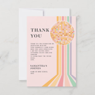 Carte De Remerciements Dernière fête de la Rétro Danse