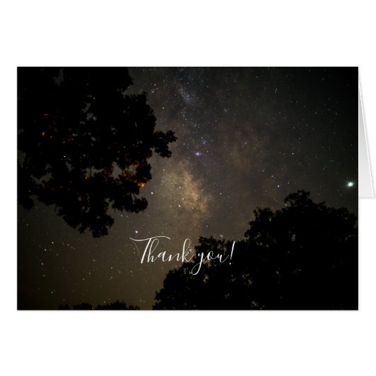 Carte de remerciements des arbres de la voie lacté (Devant Horizontal)