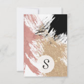 Carte De Remerciements Des brosses géantes d'Artsy en Parties scintillant (Dos)