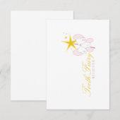 Carte de remerciements des croyants en dents de sc (Devant / Derrière)