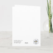 Carte De Remerciements Des écueils de neige sur la glace (Dos)