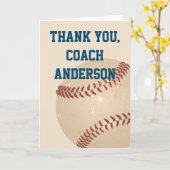 Carte de remerciements des entraîneurs de baseball (Fleur jaune)