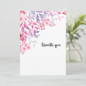 Carte de remerciements des fleurs de printemps (Debout devant)