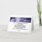 Carte de remerciements des libellules de tournesol (Dos)