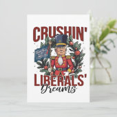 Carte De Remerciements Des libéraux écrasants rêvent de Trump Nutcracker  (Debout devant)