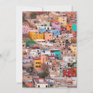 Carte De Remerciements Des maisons colorées sur la colline