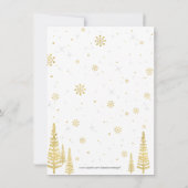 Carte de remerciements des merveilles hivernales - (Dos)